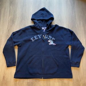 Vintage Disney eeyore fleece hoodie